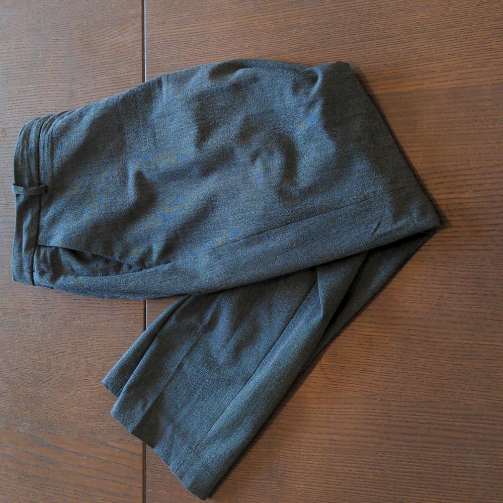 H&M grey gingham dress pant